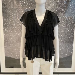 Givenchy Tiered Ruffle Blouse